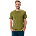 Randiga Gröna Kortärmade Tränings t-shirts från Vaude på rea i Storlek S för Herrar 