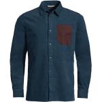 Casual Ekologiska Blåa Långärmade Långärmade skjortor från Vaude Mineo på rea i Storlek XL i Hampa för Herrar 