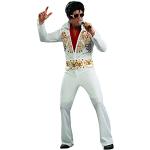 Vita Elvis Presley Kändis-dräkter från Rubie's i Storlek M för Herrar 