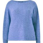 Blåa Ribbstickade tröjor från Vero Moda i Storlek XL med Båtringning för Damer 