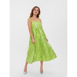 Vero Moda dam klänningVMVARIOUS - Bright Chartreuse Jacquard