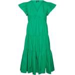 Gröna V-ringade klänningar från Vero Moda på rea i Storlek S med V-ringning för Damer 