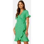 Gröna Omlottklänningar med volang från Vero Moda i Storlek XS för Damer 