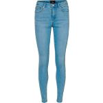 Ekologiska Ljusblåa Slim fit jeans från Vero Moda i Storlek XS i Denim för Damer 