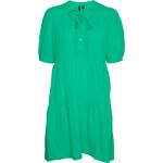 Kortkorta Gröna Spetsklänningar från Vero Moda i Storlek XL i Bomullsblandning för Damer 