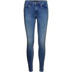 Ekologiska Blåa Skinny jeans från Vero Moda på rea i Storlek M för Damer 