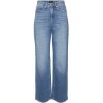 Blåa High waisted jeans i Extra Långa från Vero Moda på rea för Damer 