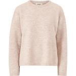 Taupe-färgade Långärmade Ribbstickade tröjor från Vero Moda i Storlek XL för Damer 
