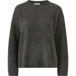 Ljusgråa Långärmade Ribbstickade tröjor från Vero Moda i Storlek S för Damer 