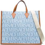 Ljusblåa Väskor från Versace i Denim för Herrar 