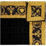 Barocka Svarta Handdukar från Versace i Bomull 