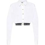 Vita Kortärmade Kortärmade blusar från Versace Versace Jeans i Storlek XL i Bomull för Damer 