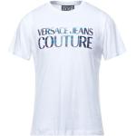 Vita Kortärmade Kortärmade T-shirts från Versace Versace Jeans i Storlek XL i Jerseytyg för Herrar 