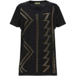 Svarta Kortärmade Kortärmade T-shirts från Versace Versace Jeans i Storlek XL i Jerseytyg för Damer 