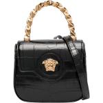 Svarta Handväskor i skinn från Versace på rea i Kalvskinn för Damer 