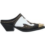 Svarta Slip in-sandaler från Versace i storlek 38 med spetsig tå i Kalvskinn för Damer 