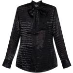 Svarta Långärmade blusar från Versace för Damer 