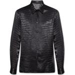 Casual Svarta Långärmade skjortor från Versace för Herrar 