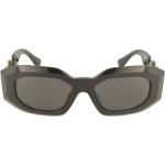 Retro Svarta Damsolglasögon från Versace i Acetat 