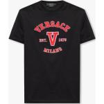 Svarta Kortärmade T-shirts från Versace på rea i Bomull för Herrar 
