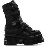 Rockiga Svarta Ankle-boots med nitar från Vetements i Läder för Herrar 