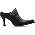 Rockiga Svarta Slip in-sandaler från Vetements med Klackhöjd över 9cm i Läder för Damer 