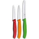 Victorinox Swiss Classic grönsaksknivset, 3 delar, tillverkad i Schweiz, rostfri, diskmaskinssäker, färgad