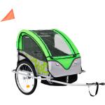Gröna Cykelvagnar från VidaXL för 1 person för Barn 