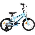 Blåa Cyklar med stödhjul från VidaXL i 14 tum i Metall för Barn 