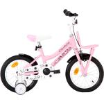 Rosa Cyklar med stödhjul från VidaXL i 14 tum i Metall för Barn 