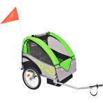 Gröna Cykelvagnar från VidaXL för 1 person för Barn 