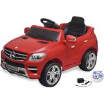 vidaXL Elbil för barn Mercedes Benz ML350 med fjärrkontroll röd 6 V