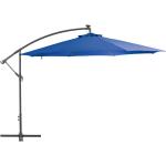 vidaXL Frihängande parasoll med aluminiumstång 350 cm blå