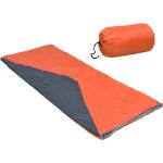 vidaXL Lätta sovsäckar 2 st rektangulär orange 1100 g 10°C