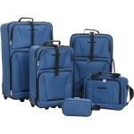 Blåa Mjuka resväskor från VidaXL 5 delar 