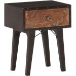 Vintage Svarta Sängbord från VidaXL i Återvunnet trä 