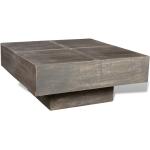 Retro Mörkbruna Kvadratiska soffbord från VidaXL i Mangoträ 