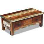 Vintage Bruna Soffbord med förvaringsmöjlighet från VidaXL med lådor i Återvunnet trä 