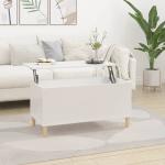 Vita Höj- och sänkbara soffbord Högglansiga från VidaXL i Trä 