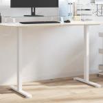 Vita Skrivbord från VidaXL höj- och sänkbara i Stål 
