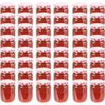 Röda Syltburkar från VidaXL 48 delar i Glas 