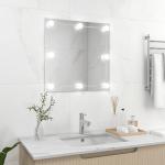 Moderna Silvriga Speglar med belysning från VidaXL 