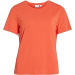 Orange Kortärmade Kortärmade T-shirts från Vila i Storlek S 