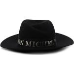 Svarta Fedora hattar från Maison Michel på rea i Ull för Damer 