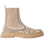 Beige Chelsea-boots från Virón på rea med rundad tå i Gummi för Flickor 
