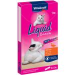 Vitakraft Cat Liquid-Snack Anka & betaglukan - 6 x 15 g