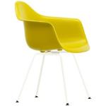 Vitra Eames Plastic Armchair DAX White Base / 34 Mustard