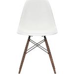 Vitra Eames Plastic Side Chair DSW White 04 Dark Maple