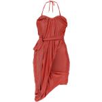 Korta Röda Draperade klänningar Asymmetriska från Vivienne Westwood på rea i Storlek XS med Hjärtformad ringning i Viskos för Damer 