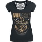 Svarta Volbeat Band t-shirts i Storlek XS i Bomull för Damer 